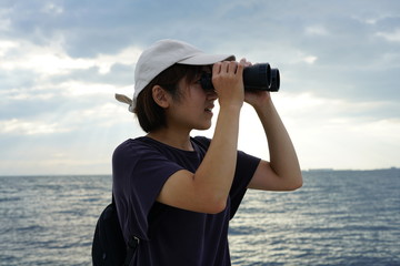 Obraz premium 双眼鏡