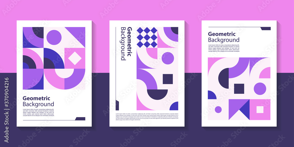 Poster modern geometric poster background design with abstract shape.