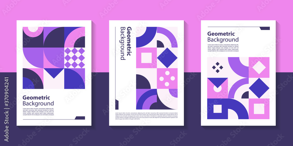 Poster modern geometric poster background design with abstract shape.