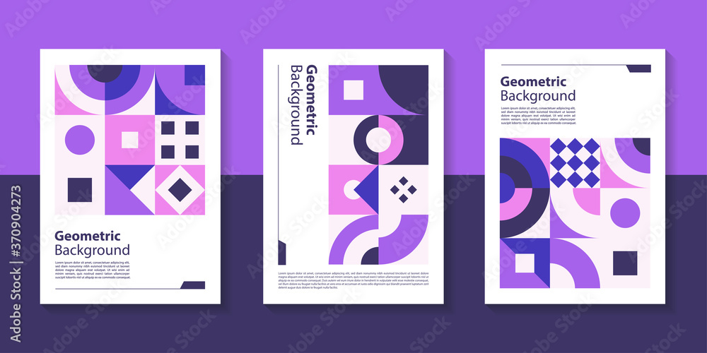 Poster modern geometric poster background design with abstract shape.