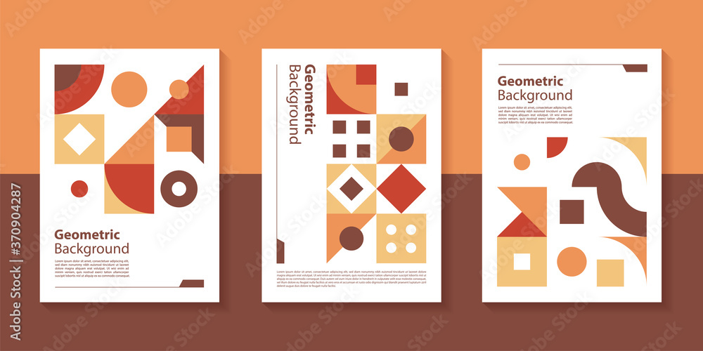 Poster modern geometric poster background design with abstract shape.