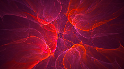 3D rendering abstract round light background