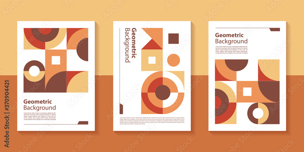 Poster modern geometric poster background design with abstract shape.