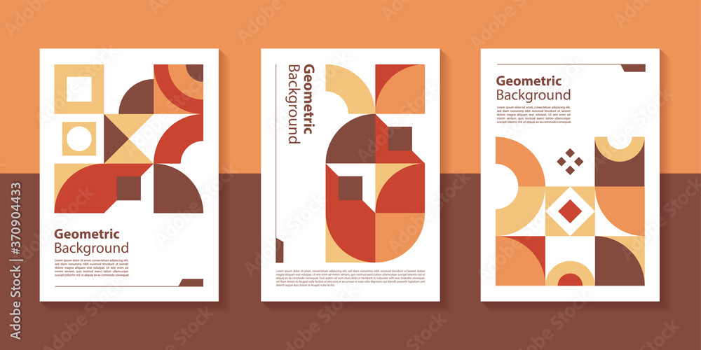 Poster modern geometric poster background design with abstract shape.