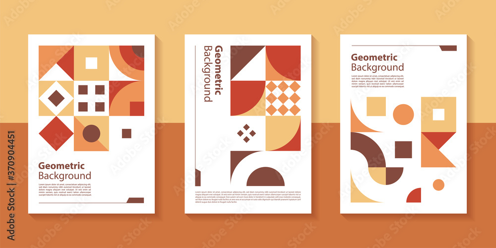 Poster modern geometric poster background design with abstract shape.