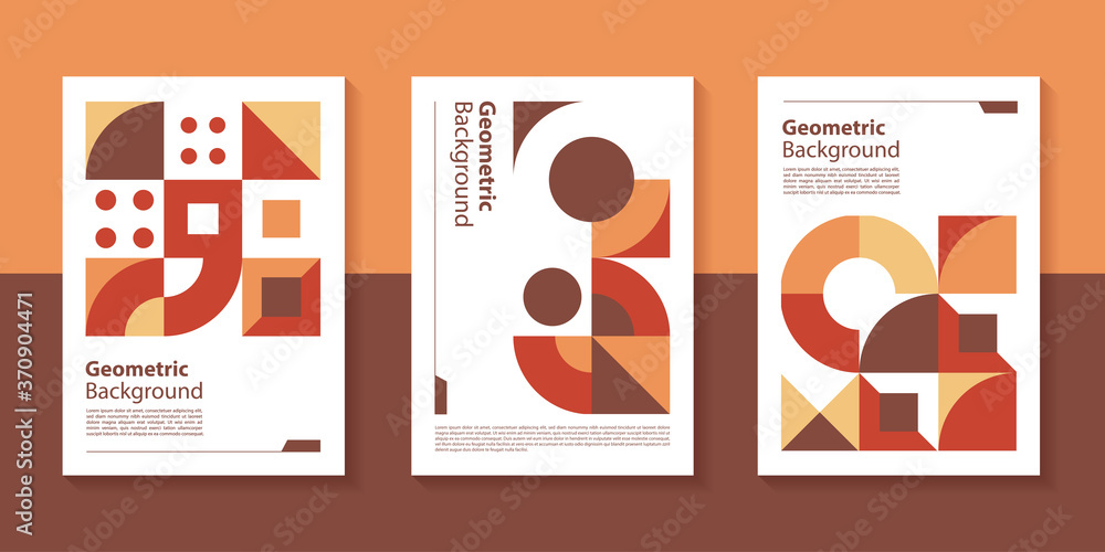 Poster modern geometric poster background design with abstract shape.