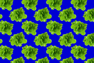 Fototapeta na wymiar Pattern of fresh vegetables isolated on creative colored texture