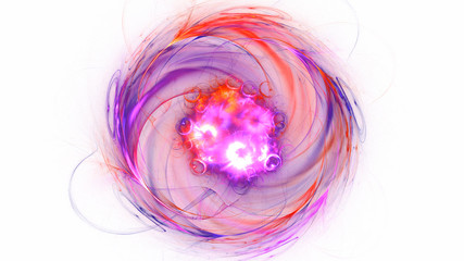 3D rendering abstract round light background