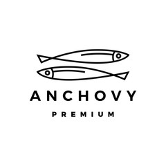 anchovy logo vector icon illustration