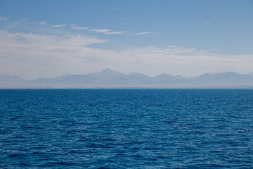 beautiful rocky horizon at sea