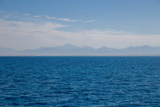 beautiful rocky horizon at sea