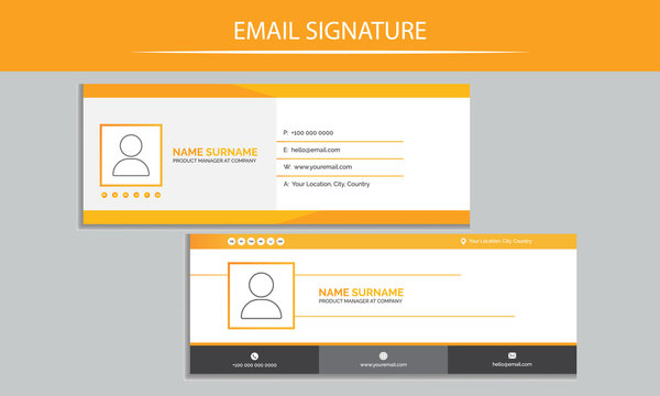 modern email signature design template