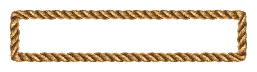 Rope Frame. Vector illustration. White background