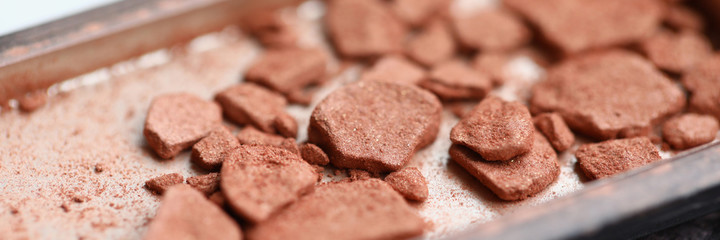 Detailed picture of clay soil