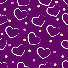 Illustration Vector Graphic of Hearth Love Seamless Pattern