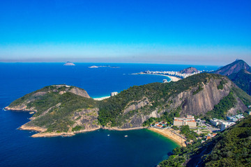 Fototapeta premium view of the sea from the top of the mountain