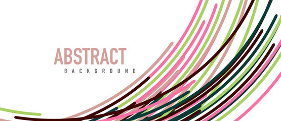 Аbstract moving colorful lines vector backgrounds for cover, placard, poster, banner or flyer