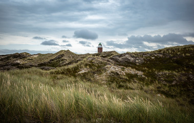 lighthouse on the coast, sylt island germany