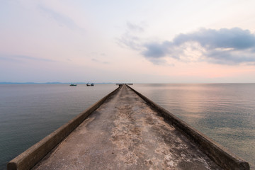 Old jetty at Koh Chang, Thailand.