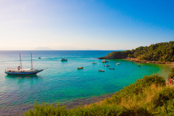 boats on the beach