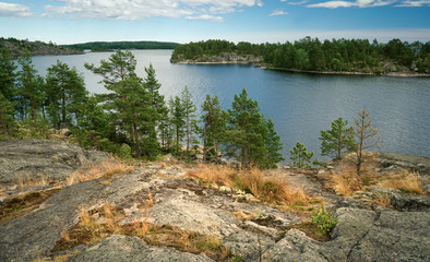 Landscape of lake Ladoga