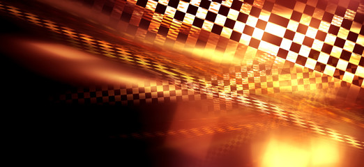 Expressive abstract background. Metallic hues, the image conveys the dynamics of movement