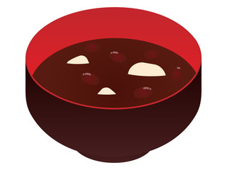 つぶあんのおしるこ