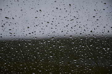 rain drops on window