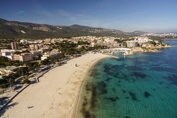 Fototapeta na wymiar Playa de Es Carregador, PalmaNova, Calvia,Mallorca, islas baleares, Spain