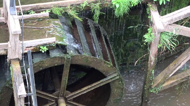Wasserrad in Saarburg, Wasserkraft