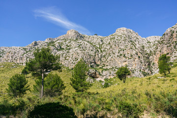 riscos de Sa Cadira des Bisbe, Comellar de Ses Sinies,Mallorca, islas baleares, Spain