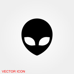 UFO alien saucer - unidentified flying object line art vector icon