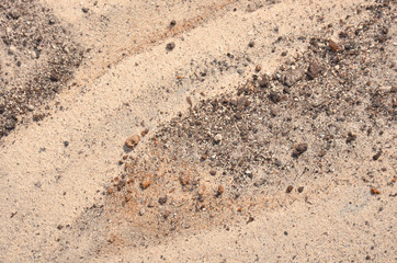 Yellow sand texture for background.