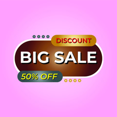 
Big sale template design. Great vector for sales promotion, product marketing, online shop, discount coupons, web etc.