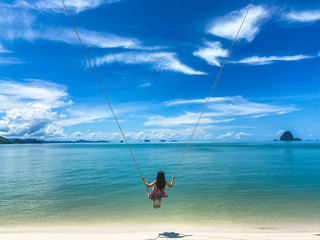 Laem Had paradise Beach in Koh Yao Yai, island in the andaman sea between Phuket and Krabi Thailand