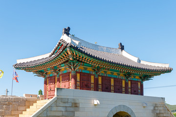 Ganghwa-gun, Incheon, South Korea July 15, 2020 -Jwagang Donedae Outpost. korea ganghwado historical site landscape.