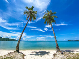 Laem Had paradise Beach in Koh Yao Yai, island in the andaman sea between Phuket and Krabi Thailand