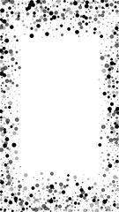 Scattered dense balck dots. Dark points dispersion