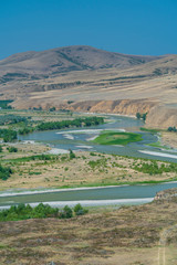 Fototapeta premium Uplistsikhe Cave Town, Mtkvari River, Shida Kartli Region, Georgia, Middle East