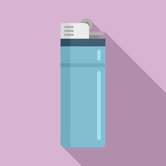 Survival lighter icon. Flat illustration of survival lighter vector icon for web design