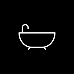 Vector bathroom icon. Premium quality graphic design. Modern signs