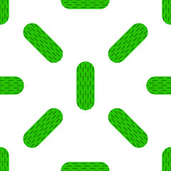 simple vector eps seamless pattern background from illustration of a cucumber on a white background