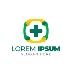 Fototapeta premium medical logo vector illustration