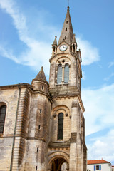 Fototapeta na wymiar Château d'Oléron. Eglise Notre-Dame de l'Assomption. Charente-Maritime. Nouvelle-Aquitaine 
