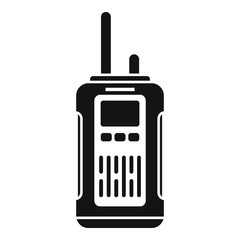 Survival walkie talkie icon. Simple illustration of survival walkie talkie vector icon for web design isolated on white background