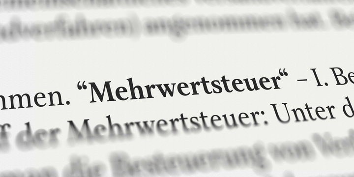 Mehrwertsteuer im Buch