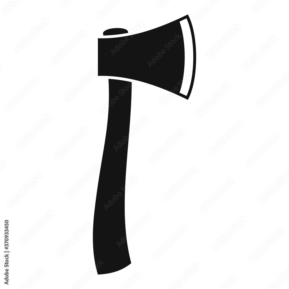 Poster survival axe icon. simple illustration of survival axe vector icon for web design isolated on white 