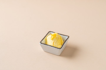 yuzu orange ice-cream