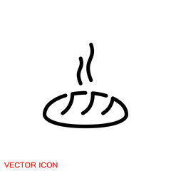 Bread icon. Bread bakery symbol vector illustration. eps 10