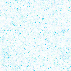 Hand Drawn blue Snowflakes Christmas Seamless Patt